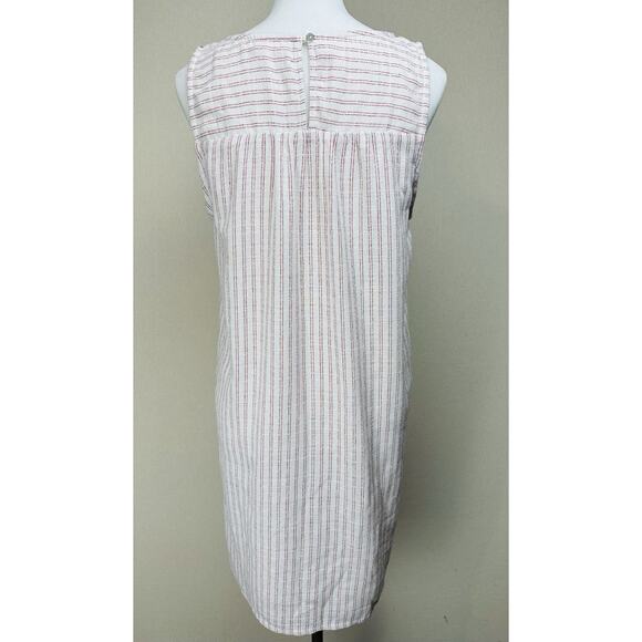 Entro Anthropologie Size L Dress Boho Chic Striped Embroidered W/ Tassels EUC - Picture 4 of 13